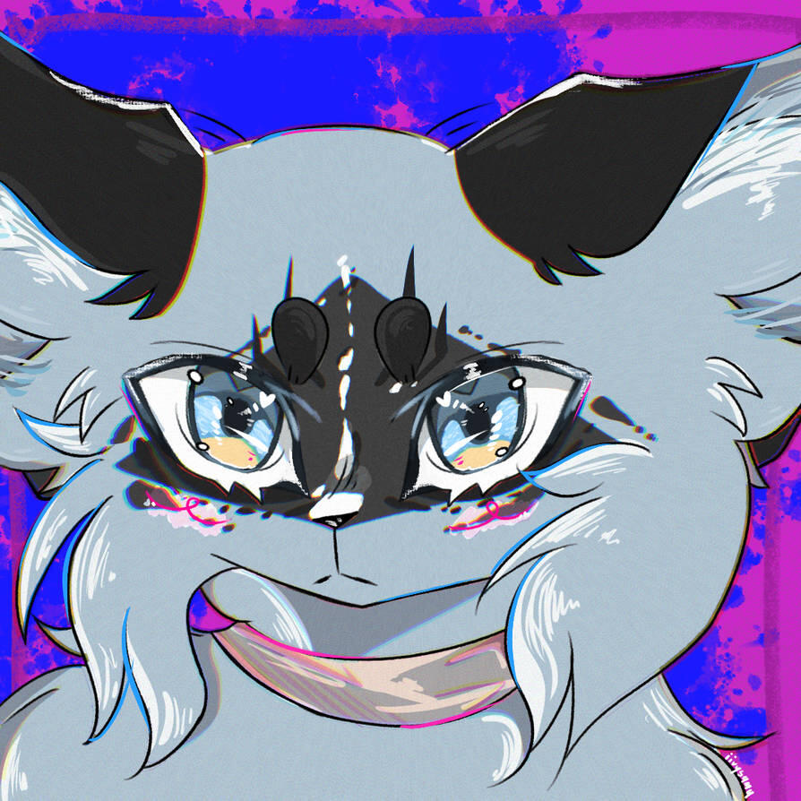 Character portrait commission digitally illustrated using ClipStudioPaint in 2023.