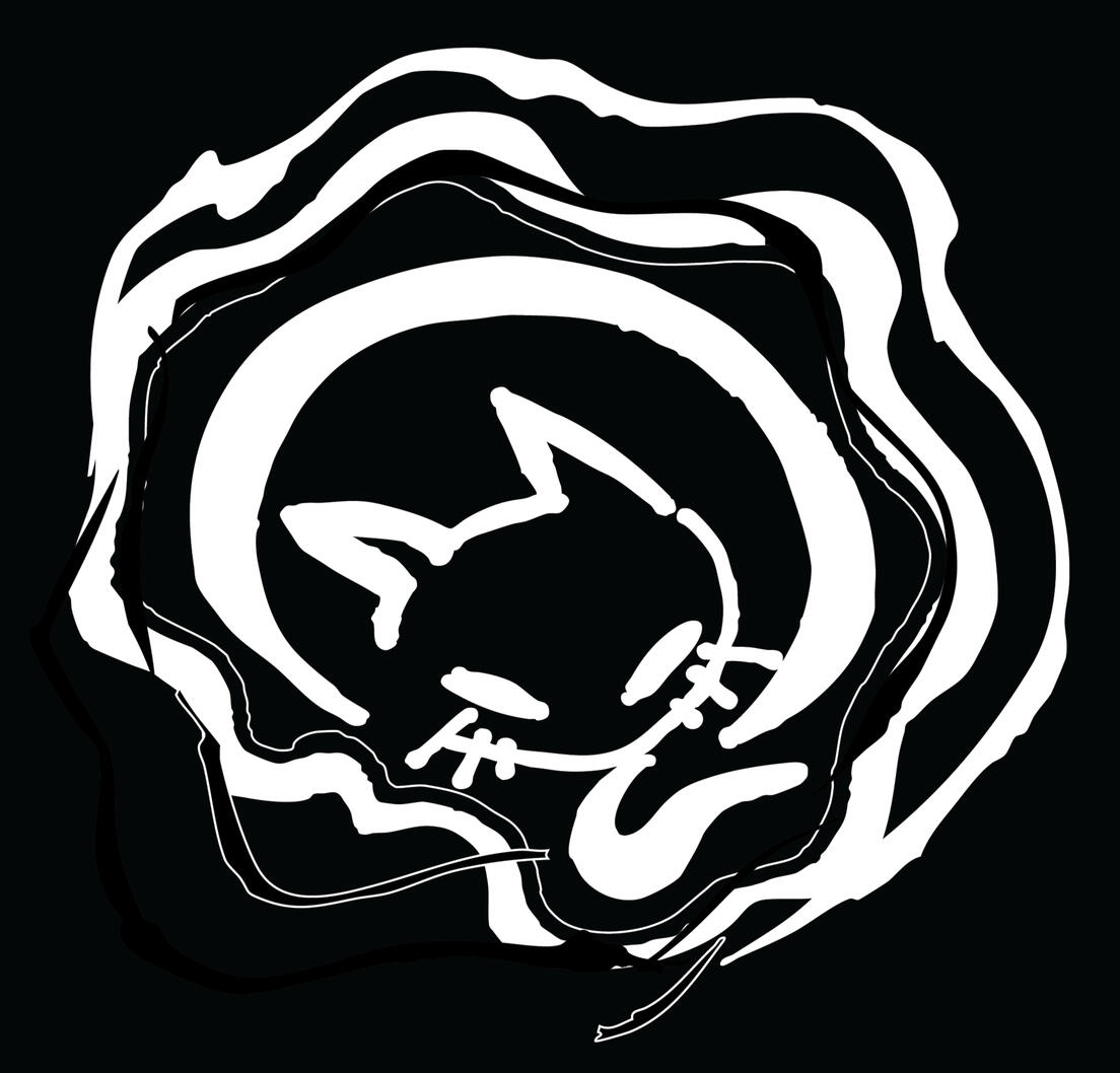 Black Cat: Symbol made using Lino Print & Graphic Marker